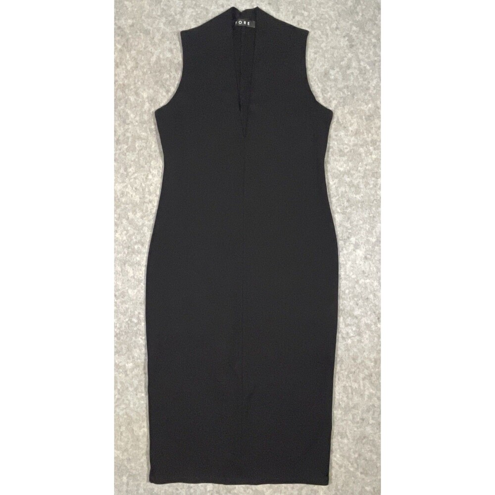 FORE Black Sheath Dress V-Neck Style #DD2321 Size Medium